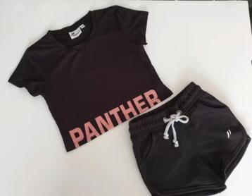Sport gymset Panther, zwart meisjes maat 128 beschikbaar voor biedingen