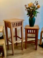 ZGAN Teakhouten Plantentafels !, Minder dan 55 cm, Ophalen of Verzenden, Zo goed als nieuw, Rechthoekig