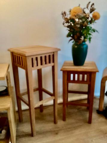 ZGAN Teakhouten Plantentafels ! beschikbaar voor biedingen