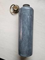 Antiek vintage oude kruik metaal met een koperen dop, Antiek en Kunst, Antiek | Koper en Brons, Ophalen of Verzenden