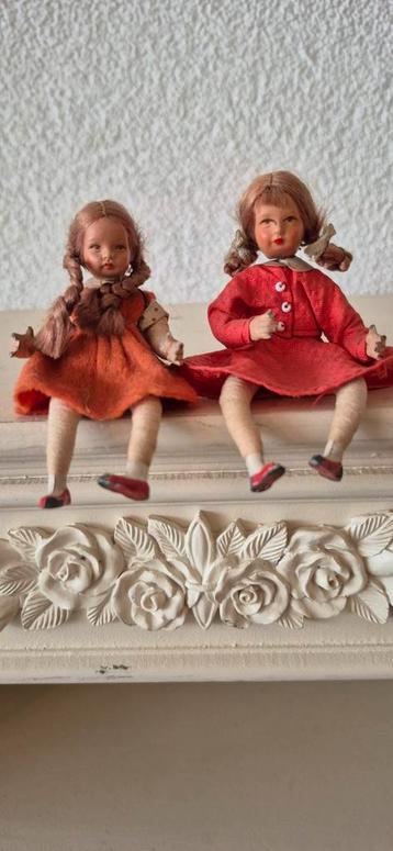 Vintage Poppenhuis Caco Popjes - Set van 2 beschikbaar voor biedingen