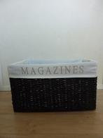 lektuurbak lektuurmand riet ratan rieten tijdschriften krant, Huis en Inrichting, Woonaccessoires | Krantenbakken en Lectuurbakken