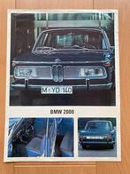 BMW 2000  -  Grootformaat folder - Brochure, Gelezen, Verzenden, BMW, BMW