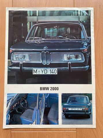 BMW 2000  -  Grootformaat folder - Brochure beschikbaar voor biedingen