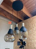 Hanglamp met Smoke Glas - Stijlvol Design, Huis en Inrichting, Lampen | Hanglampen, Ophalen, Nieuw, Glas, 50 tot 75 cm