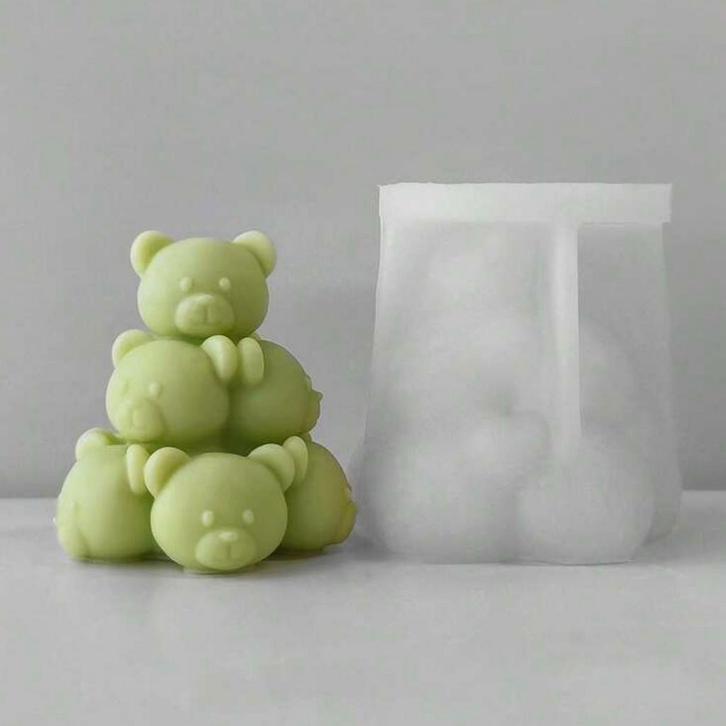 Nieuwe mal beren toren, Huis en Inrichting, Woonaccessoires | Kandelaars en Kaarsen, Nieuw, Minder dan 25 cm, Overige materialen