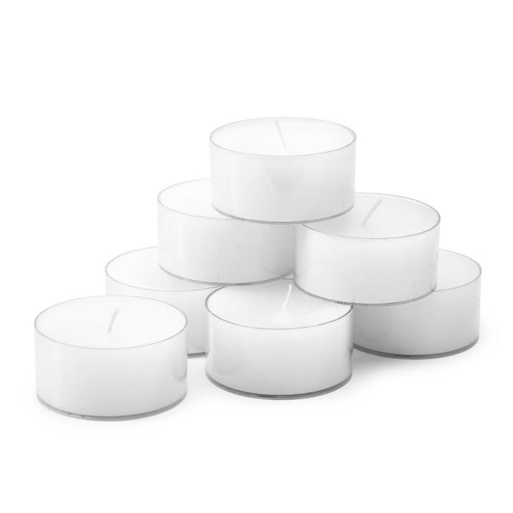 Waxinelichtjes wit 6 cm 20stuks zak waxine stoer sober, Huis en Inrichting, Woonaccessoires | Kandelaars en Kaarsen, Nieuw, Kaars