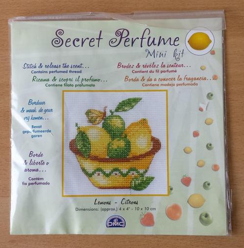 Secret Perfume Mini Pakket - Citroenen - DMC, Hobby en Vrije tijd, Borduren en Borduurmachines, Nieuw, Borduurpakket, Handborduren