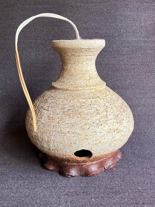 70's Fat Lava Vintage Retro Beige Bruine Hang Lamp   , Antiek en Kunst, Antiek | Keramiek en Aardewerk, Ophalen of Verzenden