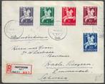 45. Nederland aangetekend met kinderserie 1946, Postzegels en Munten, Brieven en Enveloppen | Nederland, Verzenden, Envelop