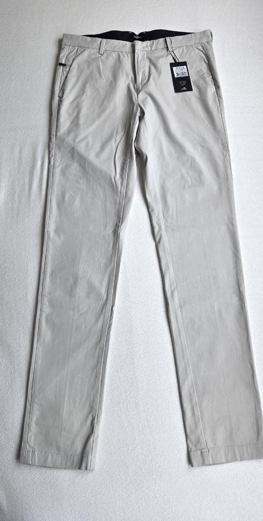 Vanguard herenbroek chino stretch - l.grijs - W34L34 - NIEUW, Kleding | Heren, Broeken en Pantalons, Nieuw, Maat 52/54 (L), Grijs