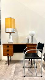 Vintage Tafellamp Wit Keramiek Space Age, Ophalen, Gebruikt, ., .