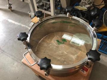 RVS GLAS sanitair mangat luik bier brouwen tank procestank 2 beschikbaar voor biedingen