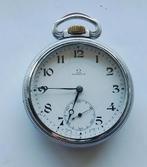 Omega antiek Zwitsers stalen zakhorloge uit ca. 1915, Ophalen of Verzenden