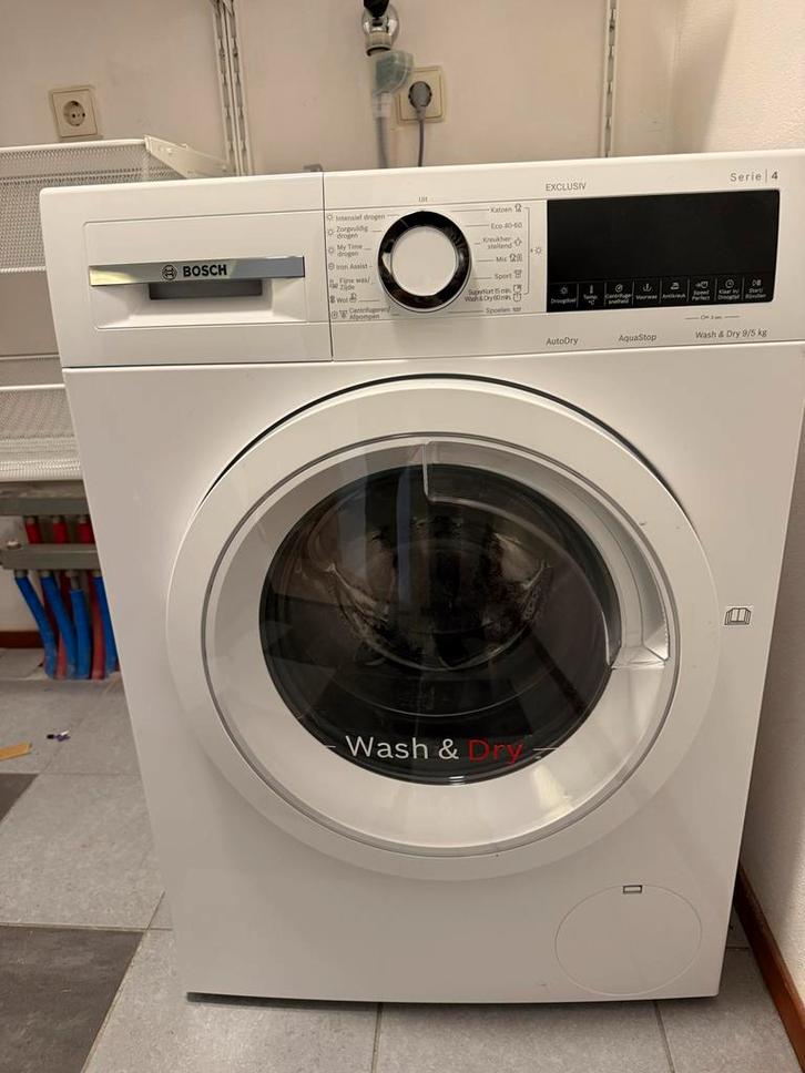 Bosch Droog Combi - Zo Goed Als Nieuw!, Witgoed en Apparatuur, Wasmachines, Zo goed als nieuw, Voorlader, 6 tot 8 kg, 85 tot 90 cm
