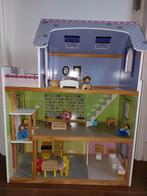Houten poppenhuis LIDL met meubels en poppen! 82 hoog! MOOI!, Ophalen, Zo goed als nieuw, Poppenhuis