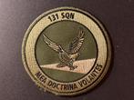 Patch RNLAF 131 SQN (groen), Verzamelen, Militaria | Algemeen, Ophalen of Verzenden, Luchtmacht, Nederland, Embleem of Badge