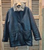 Mooie lammy coat leren jas, Maat 38/40 (M), Giorgio Mobiani, Zwart, Etten-Leur