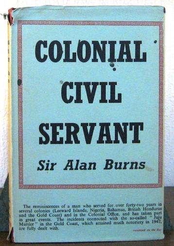 Colonial Civil Servant 1949 Burns Nigeria Goudkust Afrika beschikbaar voor biedingen