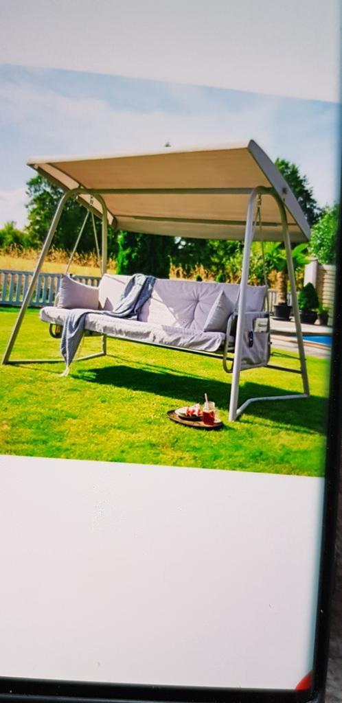 Schommelbank Haveson Milos veranda schommel met bedfunctie, Tuin en Terras, Partytenten, Zo goed als nieuw, Partytent, Minder dan 5 meter