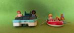 Playmobil Waterfiets – 9424 + rubberboot met toeristen -5439, Ophalen of Verzenden, Gebruikt, Complete set