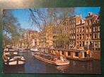 Amsterdam - Woonboten in de Herengracht, Verzamelen, Ansichtkaarten | Nederland, Noord-Holland, Ongelopen, Ophalen of Verzenden