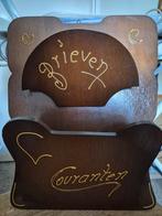Vintage brieven- en krantenhouder, Antiek en Kunst, Ophalen of Verzenden