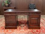 Klassiek Engels bureau (partnerdesk) #495, Ophalen of Verzenden, Zo goed als nieuw, Bureau