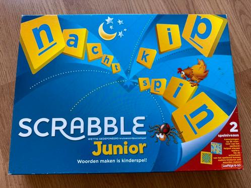 Scrabble Junior, Hobby en Vrije tijd, Gezelschapsspellen | Kaartspellen, Zo goed als nieuw, Een of twee spelers, Drie of vier spelers