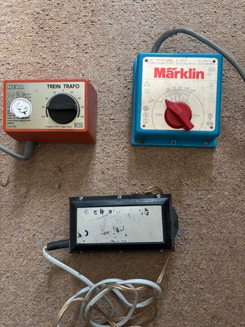 set van 3 vintage transformatoren voor modeltreinen beschikbaar voor biedingen