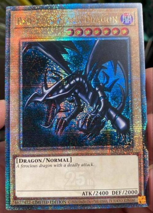 Yu-Gi-Oh! Red Eyes Black Dragon TN23 Quartercentury Promo !, Hobby en Vrije tijd, Verzamelkaartspellen | Yu-gi-Oh!, Zo goed als nieuw