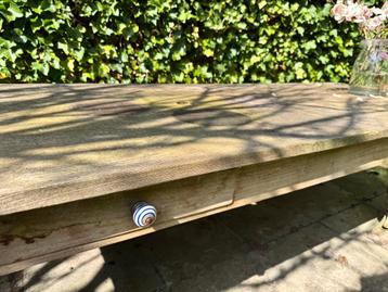 XL tuintafel met lades 260x100x75 cm beschikbaar voor biedingen