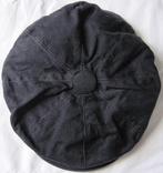 Pet zwart met klep met drukknoopje, Ophalen, Gedragen, 57 cm (M, 7⅛ inch) of minder, Pet