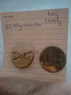 US Army Collar disc set , Cavalry, Verzenden, Landmacht, Amerika, Embleem of Badge