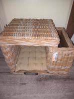 Mooie nieuwe kattenmand kattenhuis hocker, Ophalen of Verzenden, Nieuw, Riet