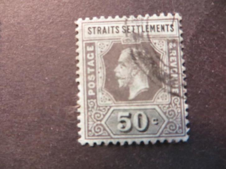 A06045: Straits Settlements GV 50 c, Postzegels en Munten, Postzegels | Azië, Oost-Azië, Ophalen of Verzenden