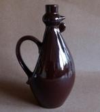 Kannetje haan kip vaas bruin keramiek fles aardewerk kruik, Minder dan 50 cm, Gebruikt, Ophalen of Verzenden, Overige kleuren