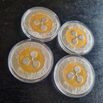 Xrp crypto bitcoin herdenkingsmunt ripple munt, Ophalen of Verzenden, Zilver
