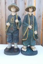 2x Chinese tuinbeelden [1800], Ophalen, Gebruikt, Kunststof