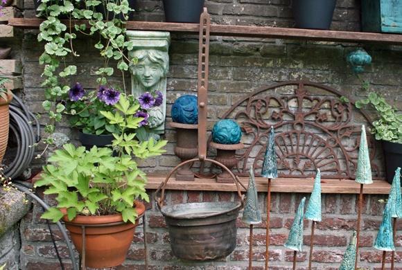 Koperen ketel + verstelbare haak (gesmeed), Antiek en Kunst, Antiek | Gereedschap en Instrumenten, Ophalen of Verzenden