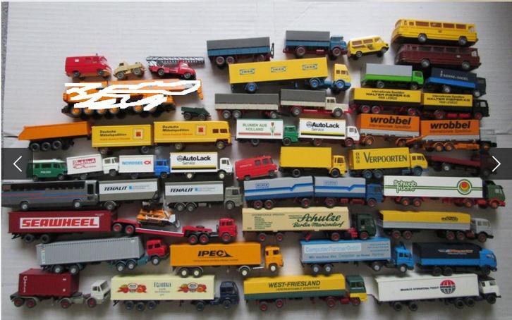 Grote verzameling vrachtwagens 1/87, Hobby en Vrije tijd, Modelauto's | 1:87, Gebruikt, Bus of Vrachtwagen, Herpa, Ophalen of Verzenden