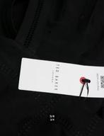 Ted Baker - Prachtige linnenmix Jurk maat 0/34 - Nieuw €230, Zwart, Nieuw, Ophalen of Verzenden, X