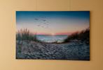 Foto poster ondergaande zon - 120 x 80cm, Ophalen, Zo goed als nieuw, Foto of Poster, 75 cm of meer
