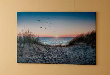 Foto poster ondergaande zon - 120 x 80cm beschikbaar voor biedingen
