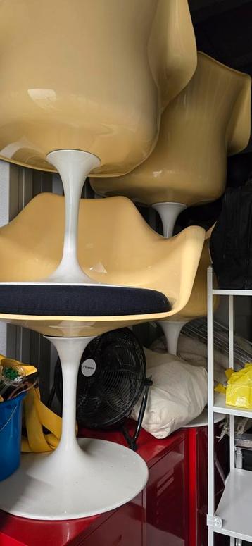 Eero Saarinen Tulip stoelen, 4, vintage, goede staat