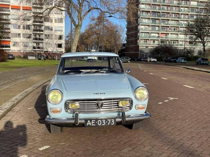 Peugeot 404 C, Auto's, Oldtimers, Particulier, Te koop, Peugeot, Benzine, Coupé, Handgeschakeld, Geïmporteerd, Blauw, Zwart, Kunstmatig leder