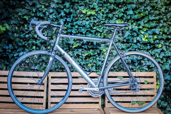 Bianchi Alloy 7000 racefiets (zilver!)in zeer nette staat, Fietsen en Brommers, Fietsen | Racefietsen, Gebruikt, Heren, Overige merken