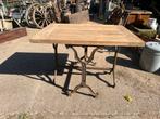Eiken terras tafel gietijzer onderstel of eiken eettafel, Ophalen