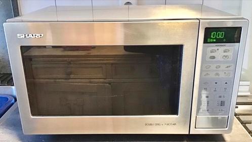 SHARP COMBIMAGNETRON, Witgoed en Apparatuur, Magnetrons, Gebruikt, Vrijstaand, Combimagnetron, 45 tot 60 cm, Grill, Hete lucht