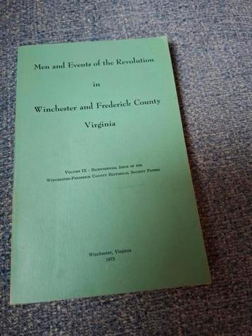 
 Men and Events of the Revolution in Winchester and Frede beschikbaar voor biedingen